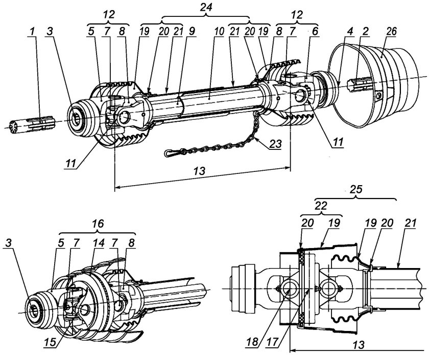 Карданный шарнир 90 градусов