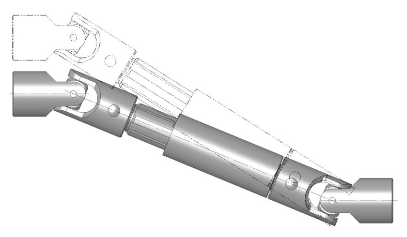 Шарнирная муфта (шарнир Гука по идеи Кардано)