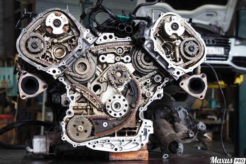 Двигатель Ауди 3.0 TFSI цепь