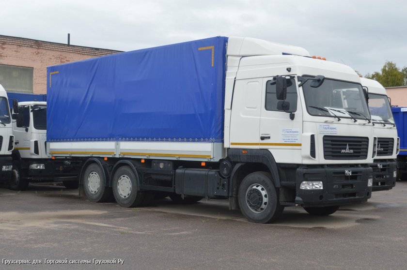 МАЗ 6312 бортовой тентованный