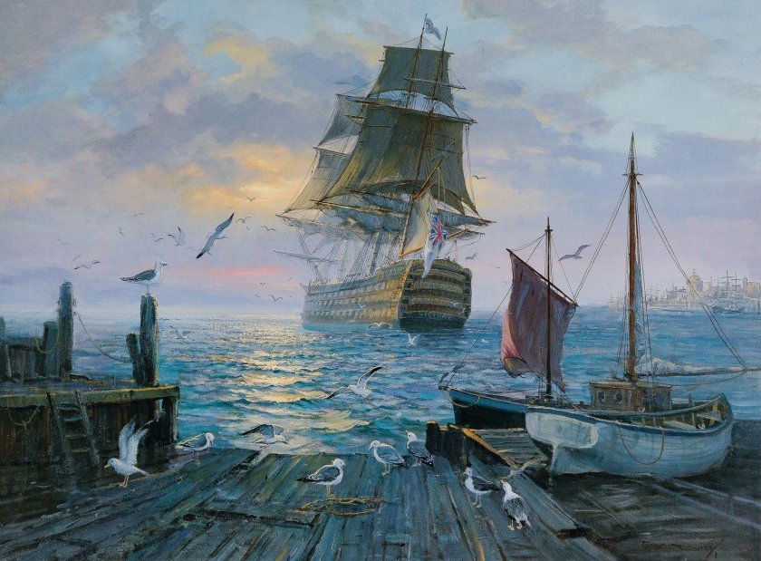 Чарльз Викери художник маринист