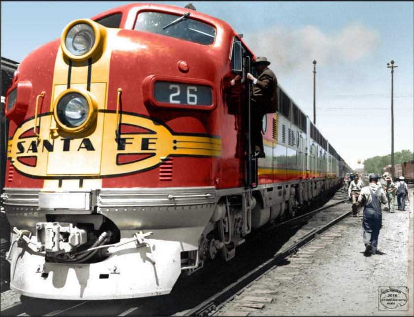 Локомотив поезда Америки 1960