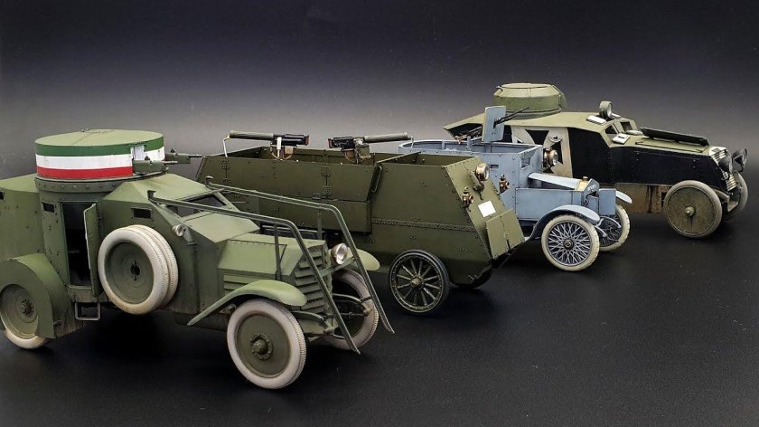 Модели броневиков первой мировой войны 1 35