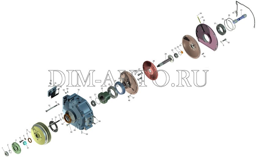 Привод вентилятора КАМАЗ 6520