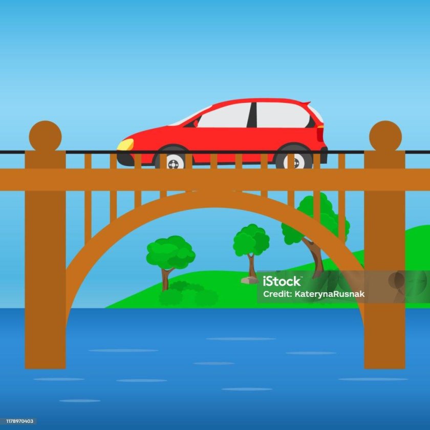 Мост рисунок для детей