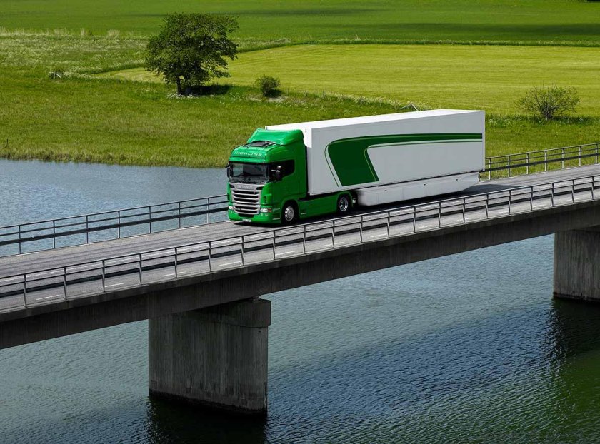 Грузовик, зеленый