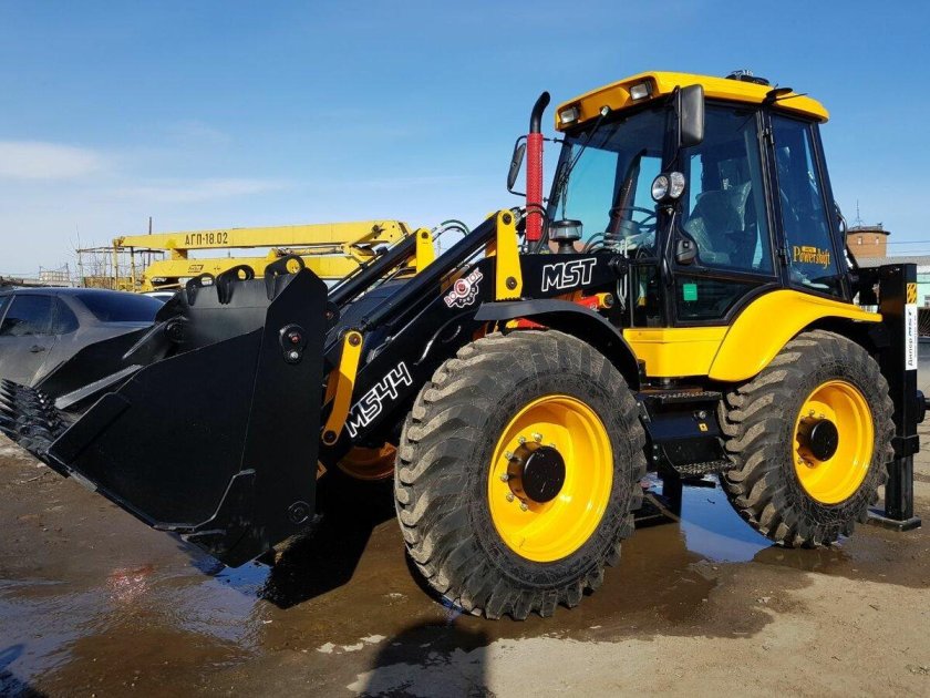 MST m544s экскаватор-погрузчик