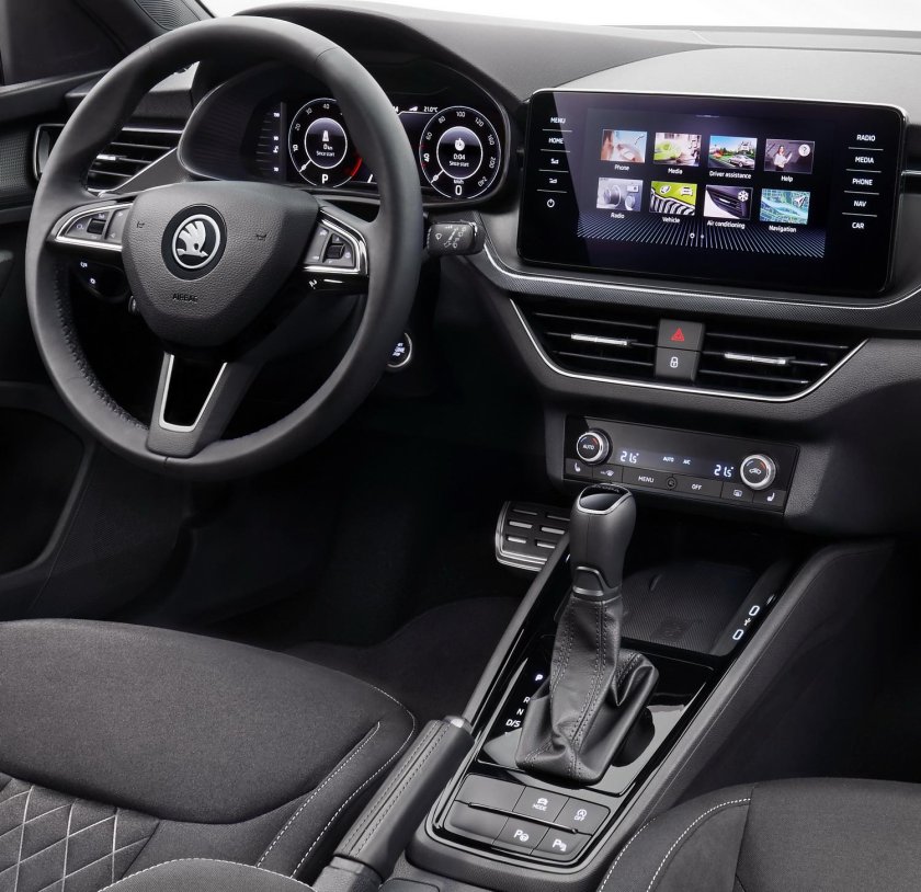 Škoda Kamiq салон