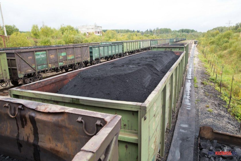 Уголь в вагонах Кузбасс