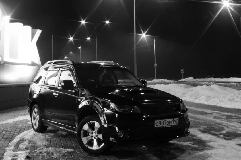 Субару Форестер 2008 черный