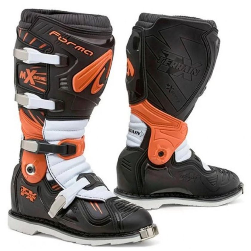 Мотоботы forma Terrain-TX Black-Orange-White