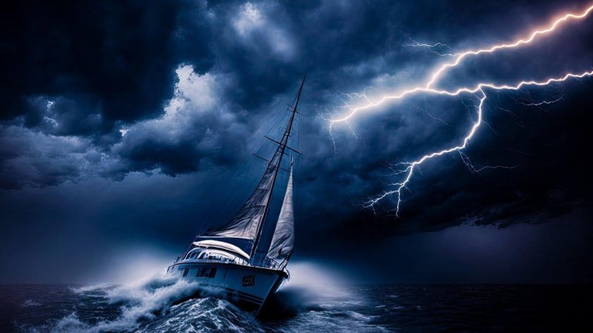 Корабли в шторм