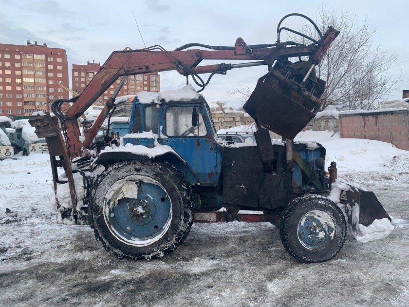 Мтз-80 трактор с ковшом