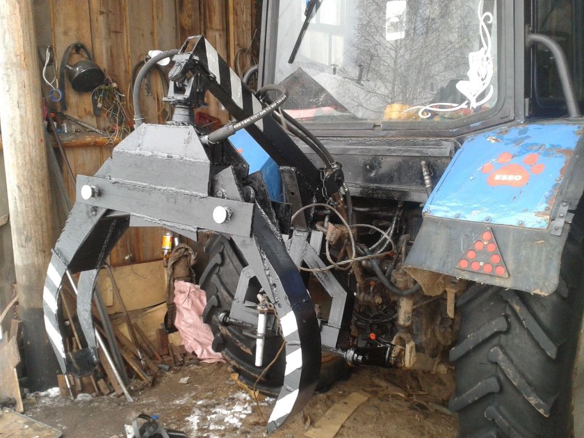 Захват для трелевки леса на МТЗ 82