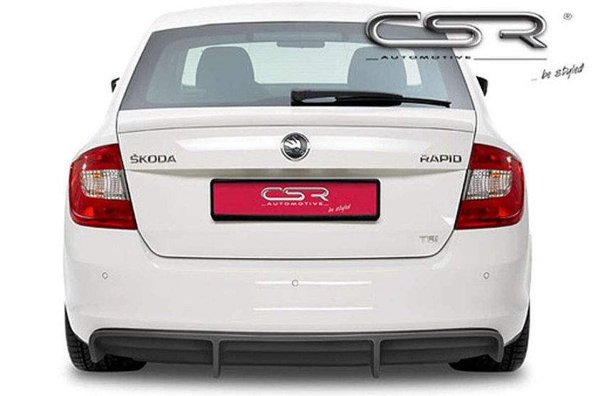 Skoda Rapid диффузор заднего бампера