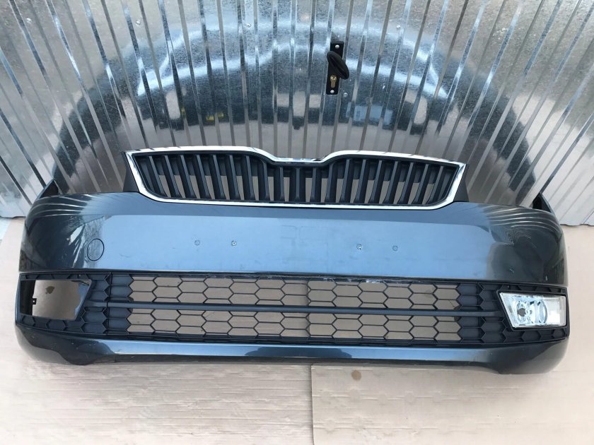 Бампер передний Шкода Рапид 2019