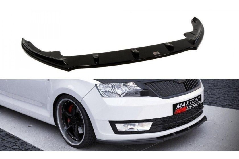 Спойлер переднего бампера Skoda Rapid