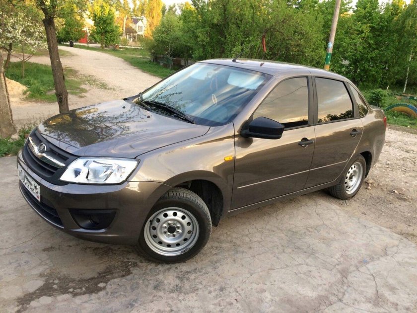 Лада Гранта 2017 золотисто коричневая