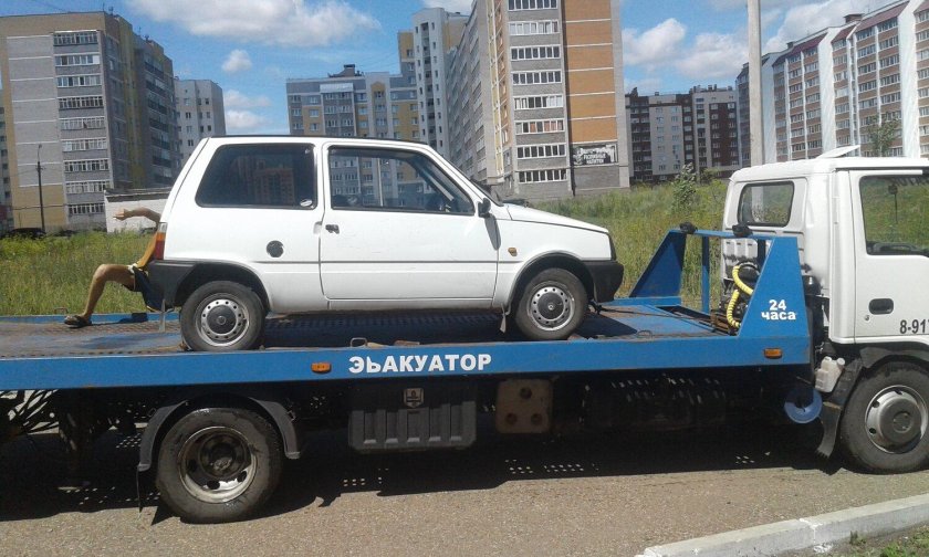 Эвакуатор микроавтобуса