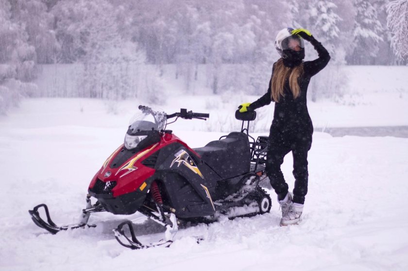 Зимний снегоход