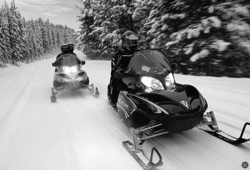 Езда на снегоходе