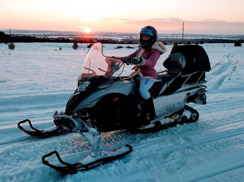 Катание на снегоходе в Ижевске