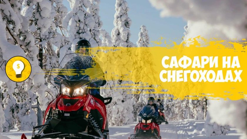 Сафари на снегоходах в Карелии