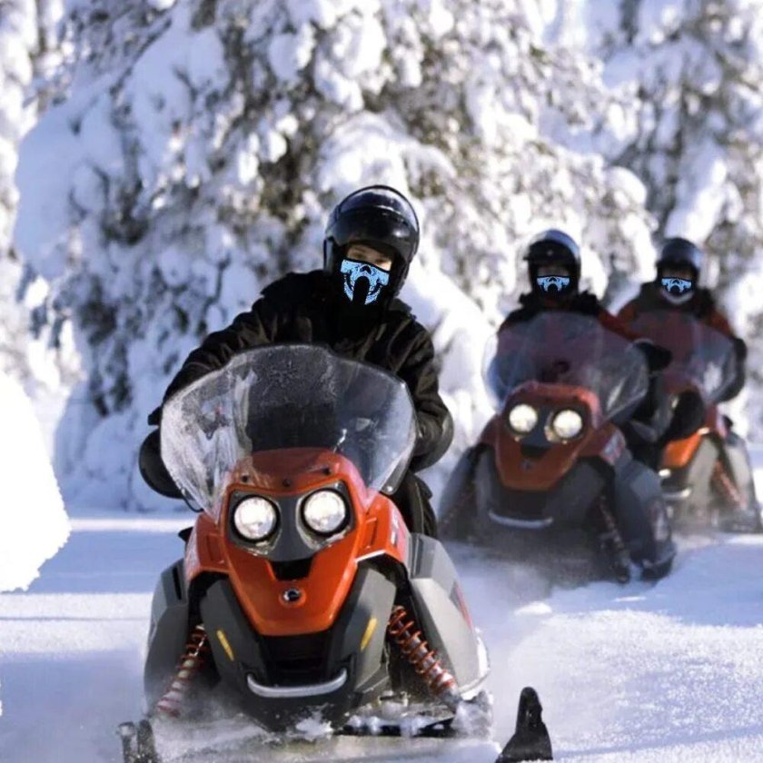 Снегоход зимой