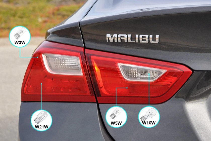 Chevrolet Malibu 2016 задние фонари