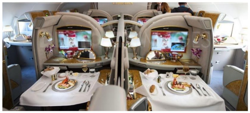 Airbus a380-800 Emirates салон