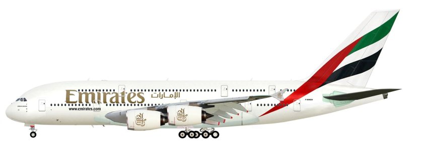 Коллекционная модель самолета emirates