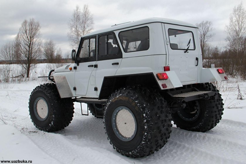 УАЗ Хантер на колесах низкого давления