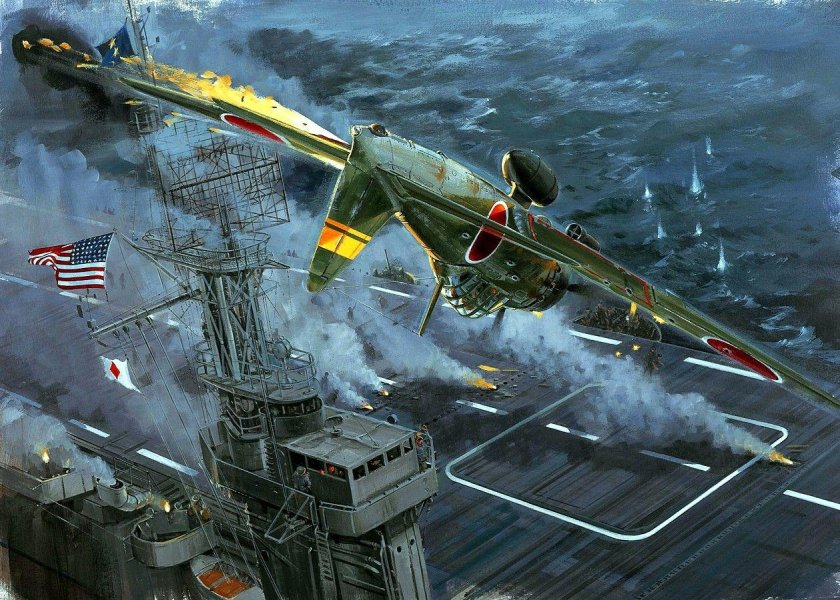 Самолёт камикадзе Япония