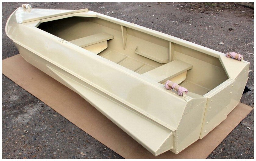 Алюминиевая лодка романтика-н 3.5 м. булями