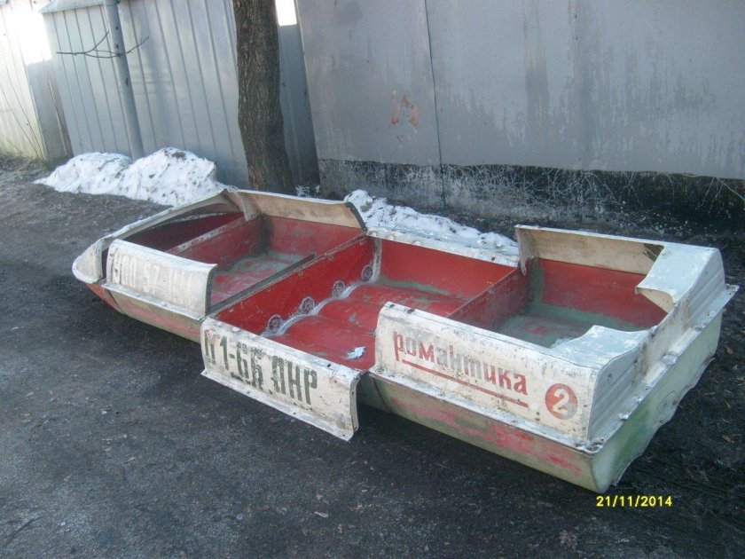 Лодка романтика 3 секционная