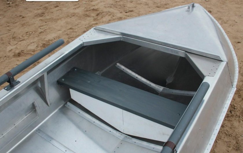 Алюминиевая лодка Малютка-н 2.6 м с булями