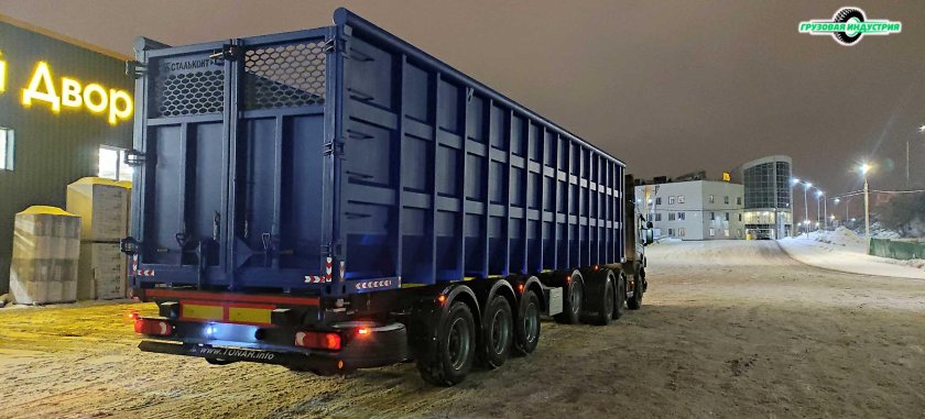 Scania с полуприцепом