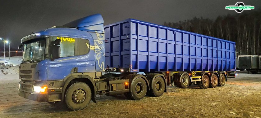 Scania с полуприцепом