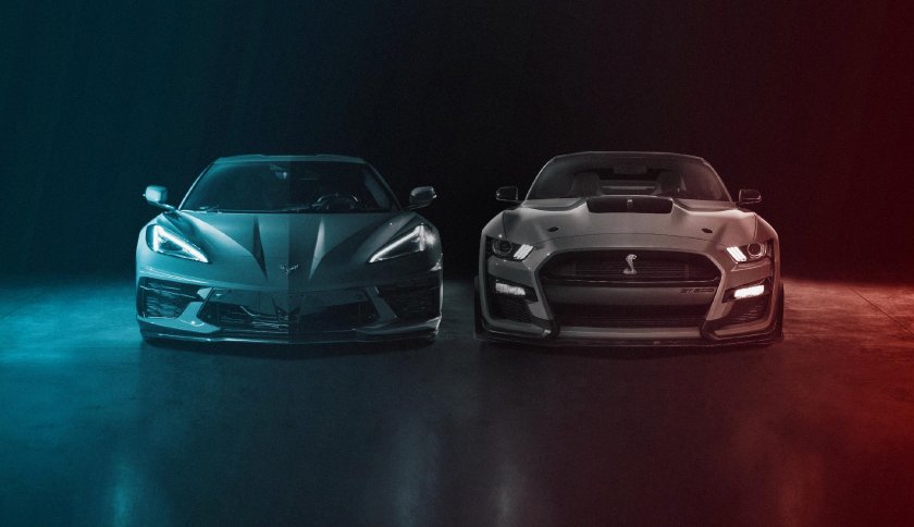 Шевроле Корвет Форд Мустанг