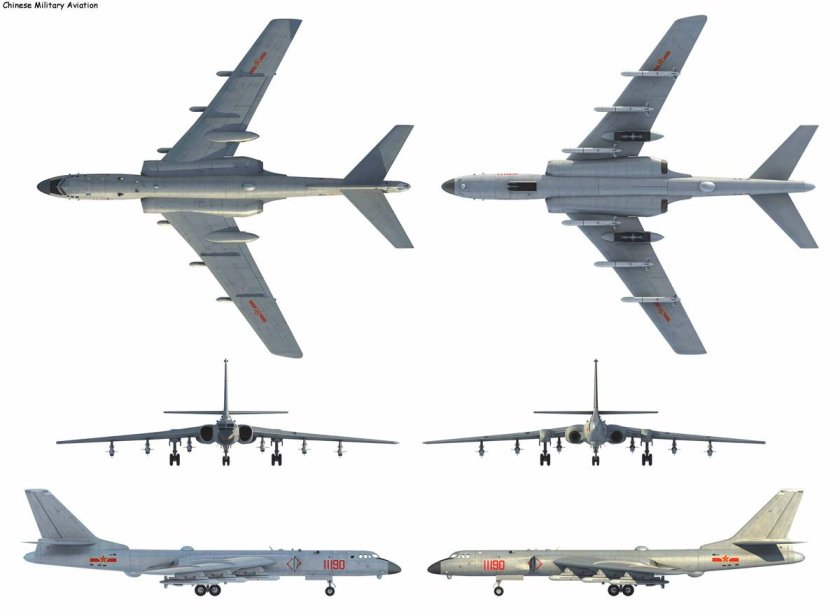 Китайский бомбардировщик Xian h 6k