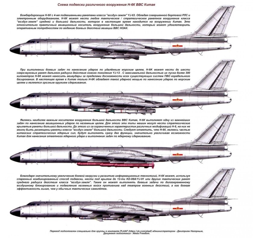 Хун-6к китайский стратегический бомбардировщик
