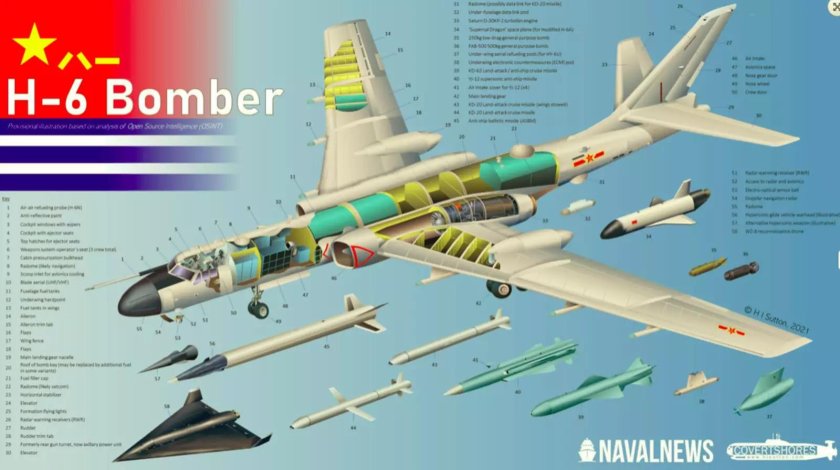 Хун-6к китайский стратегический бомбардировщик
