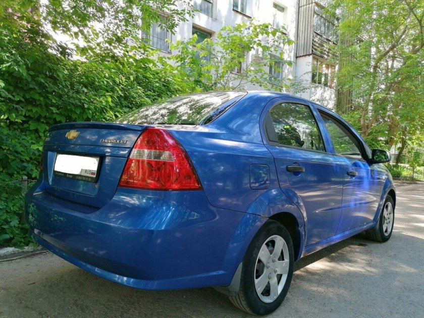 Шевроле Авео 2008 синий