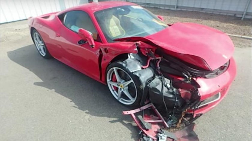 Феррари в разобранном виде