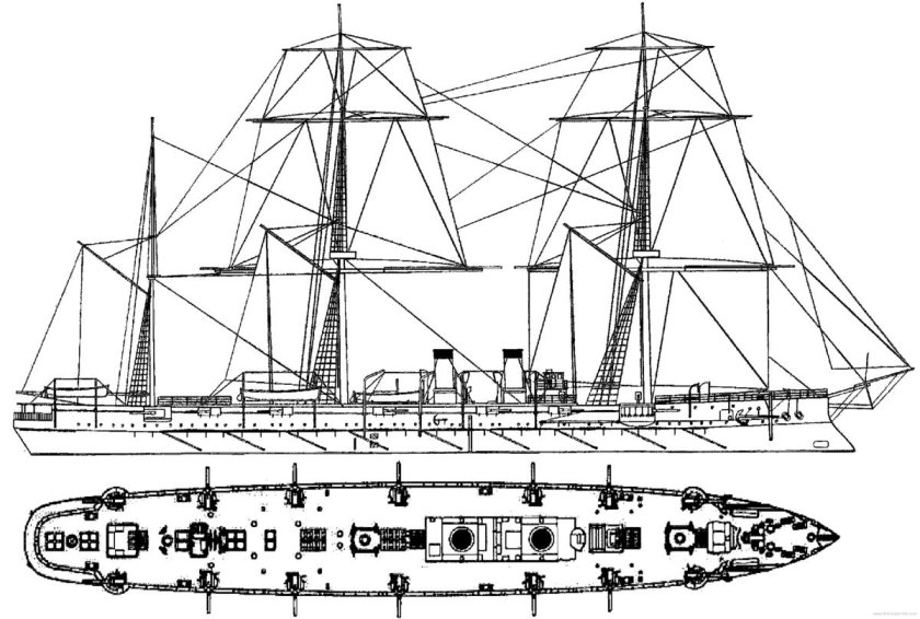 Модель крейсера Адмирал Корнилов