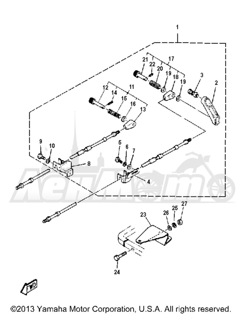 Лодочного мотора yamaha 15