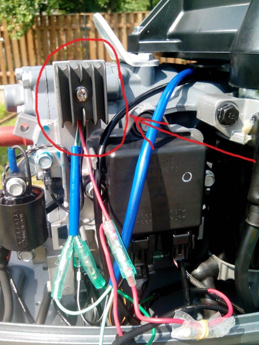 Регулятор напряжения на Ямаха 40