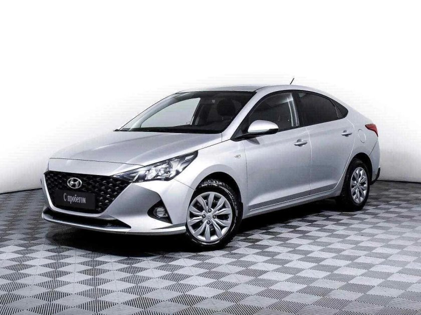 Серый Hyundai Solaris II Рестайлинг 1.6 at (123 л.с.) с пробегом