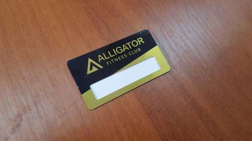 Бейдж металл с окном