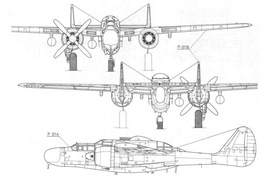Самолёт p-61 Black Widow
